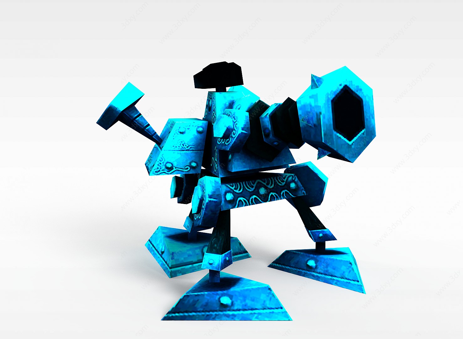 LOL黑默丁格的炮台3D模型