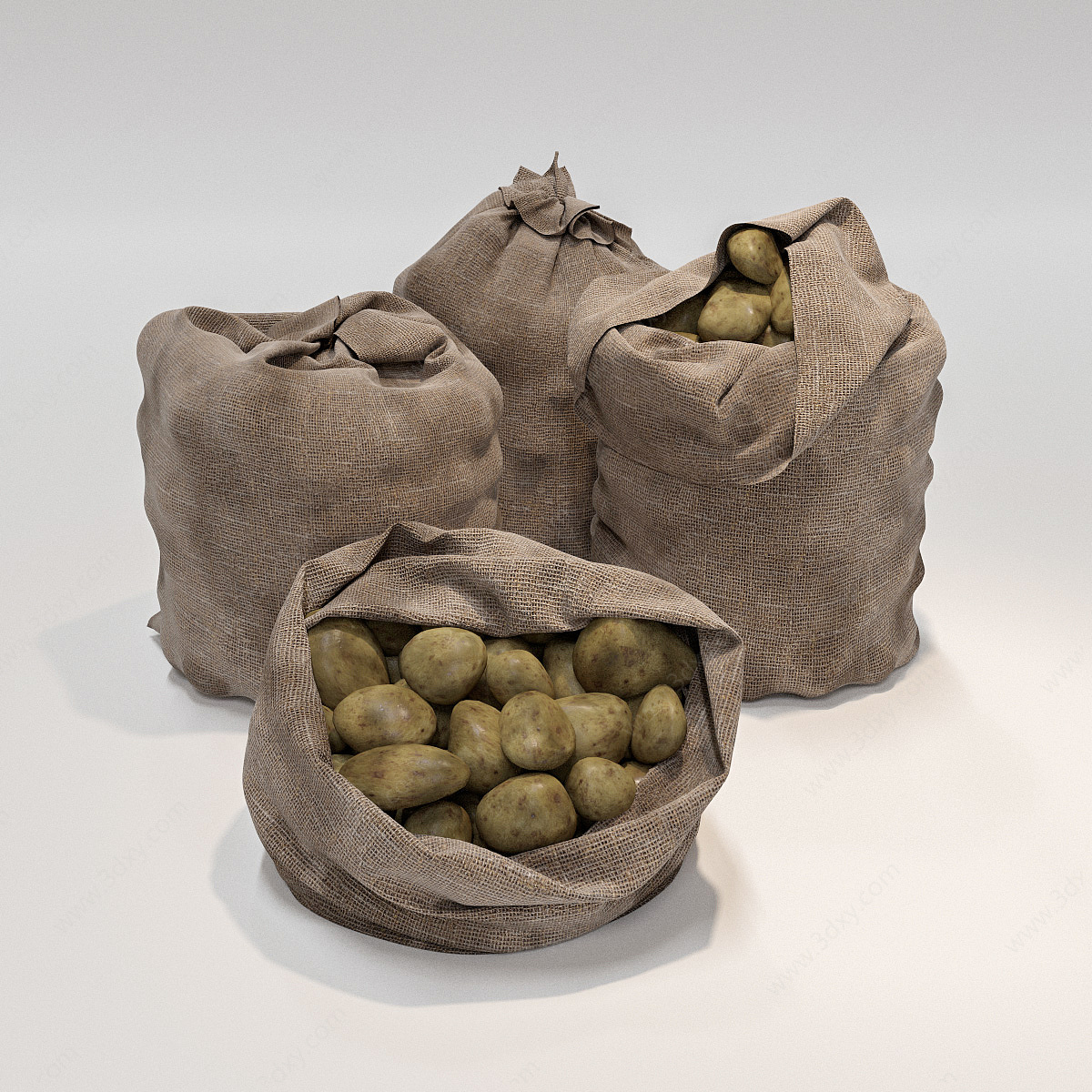 麻袋土豆3D模型