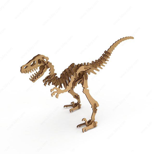 恐龙拼图3D模型