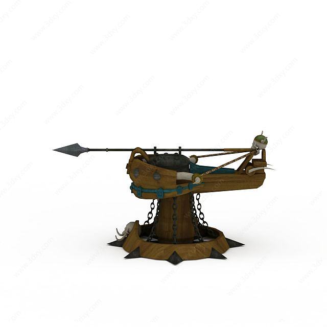 弓弩车3D模型