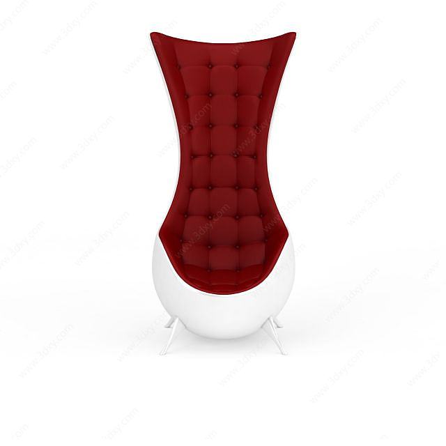 现代简约风格休闲椅3D模型