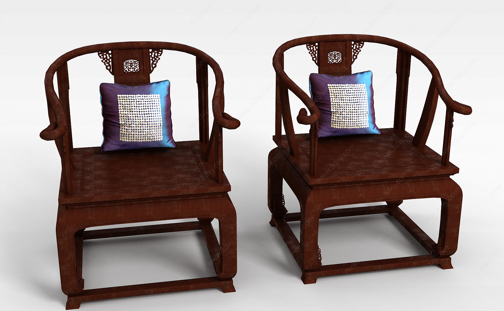 中式太岁椅3D模型