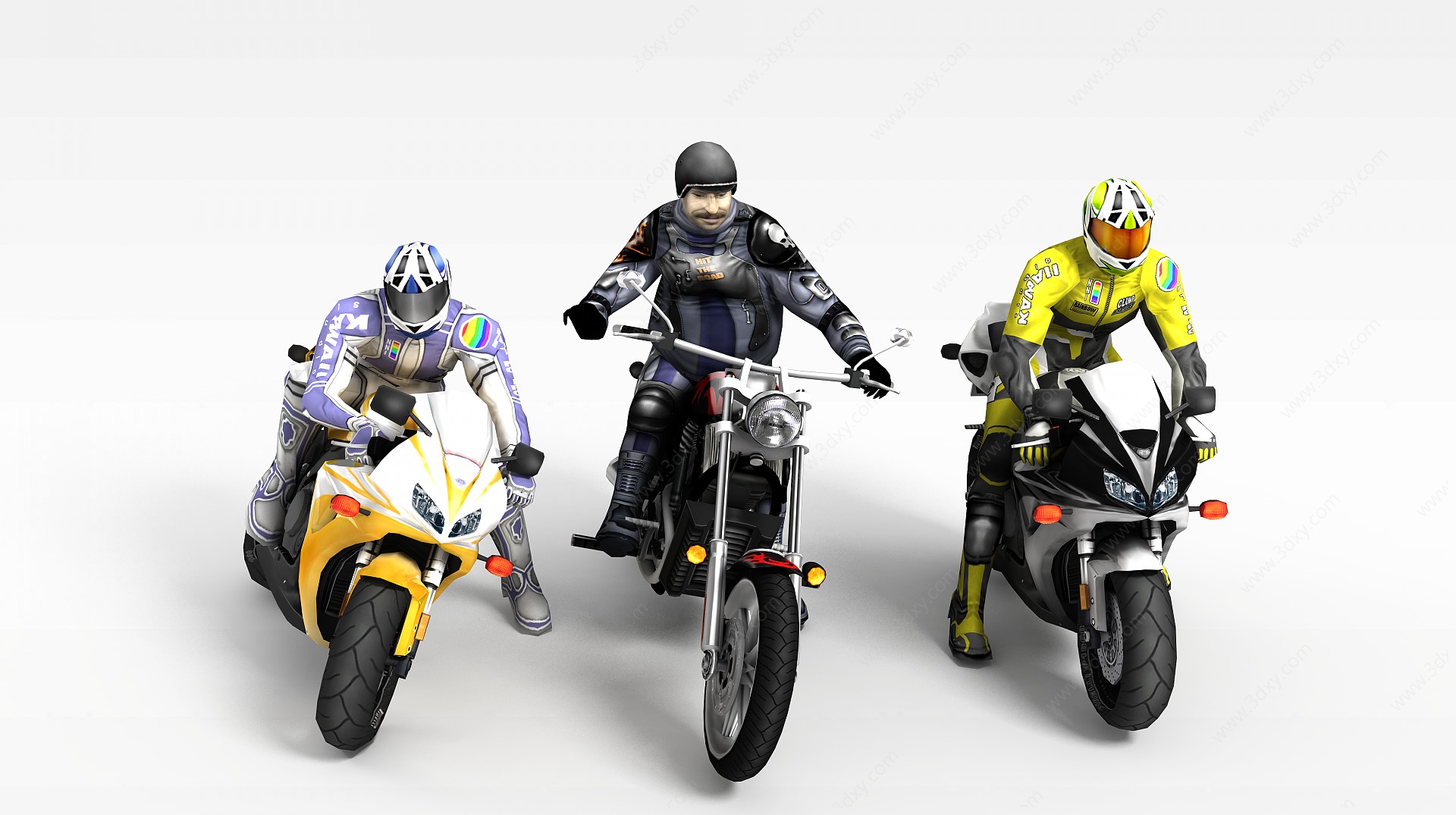 摩托少年车队3D模型