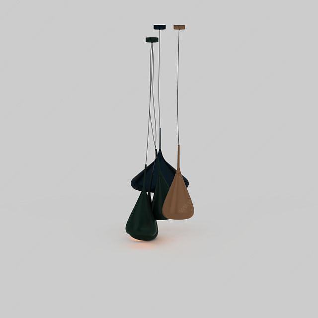 现代装饰吊灯3D模型