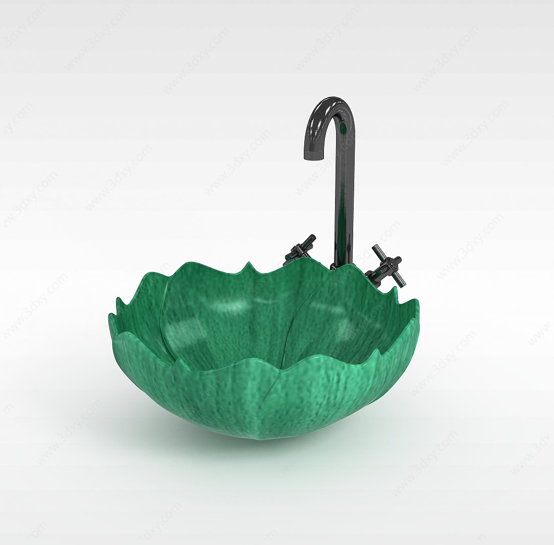 现代洗手池3D模型