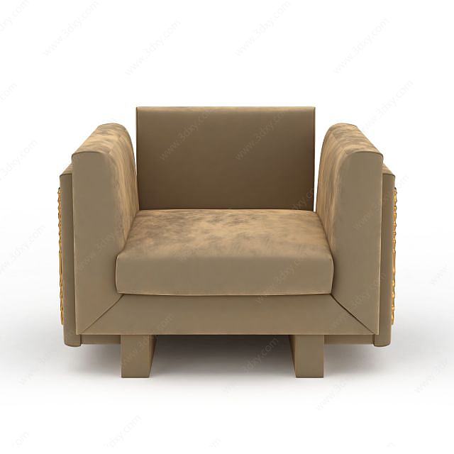室内单人沙发3D模型
