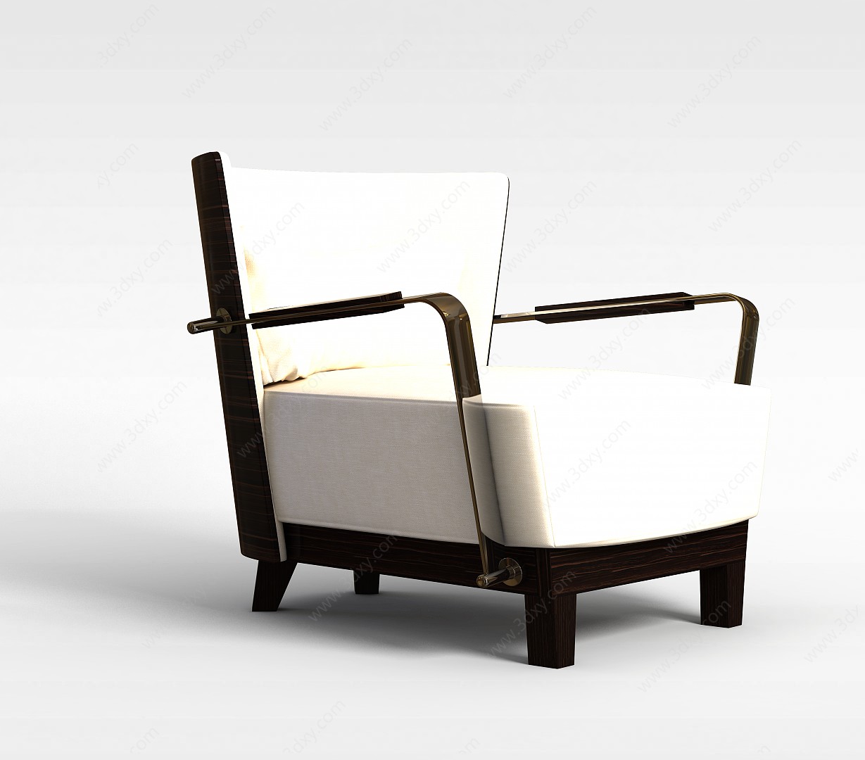 现代精美单人沙发3D模型