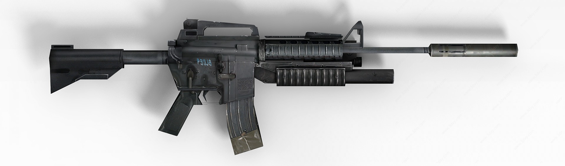 COD5武器消音冲锋枪3D模型