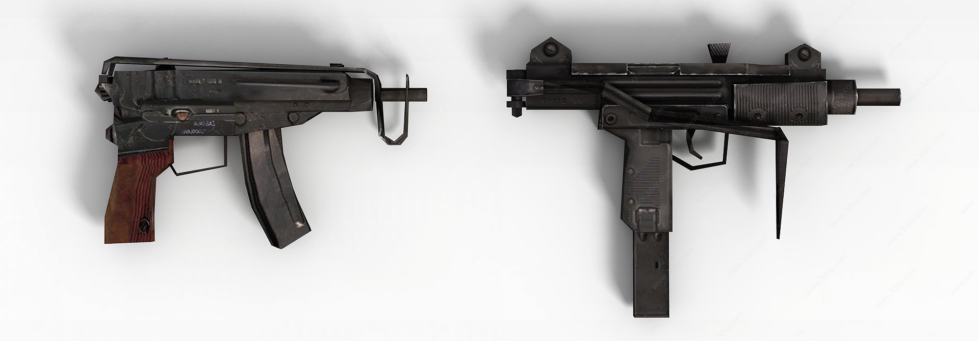 军事武器冲锋枪3D模型