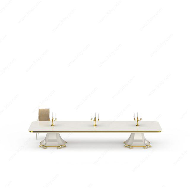 宴会桌子3D模型