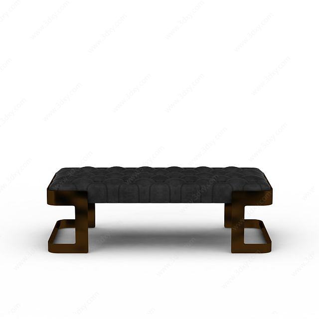 室内沙发凳3D模型