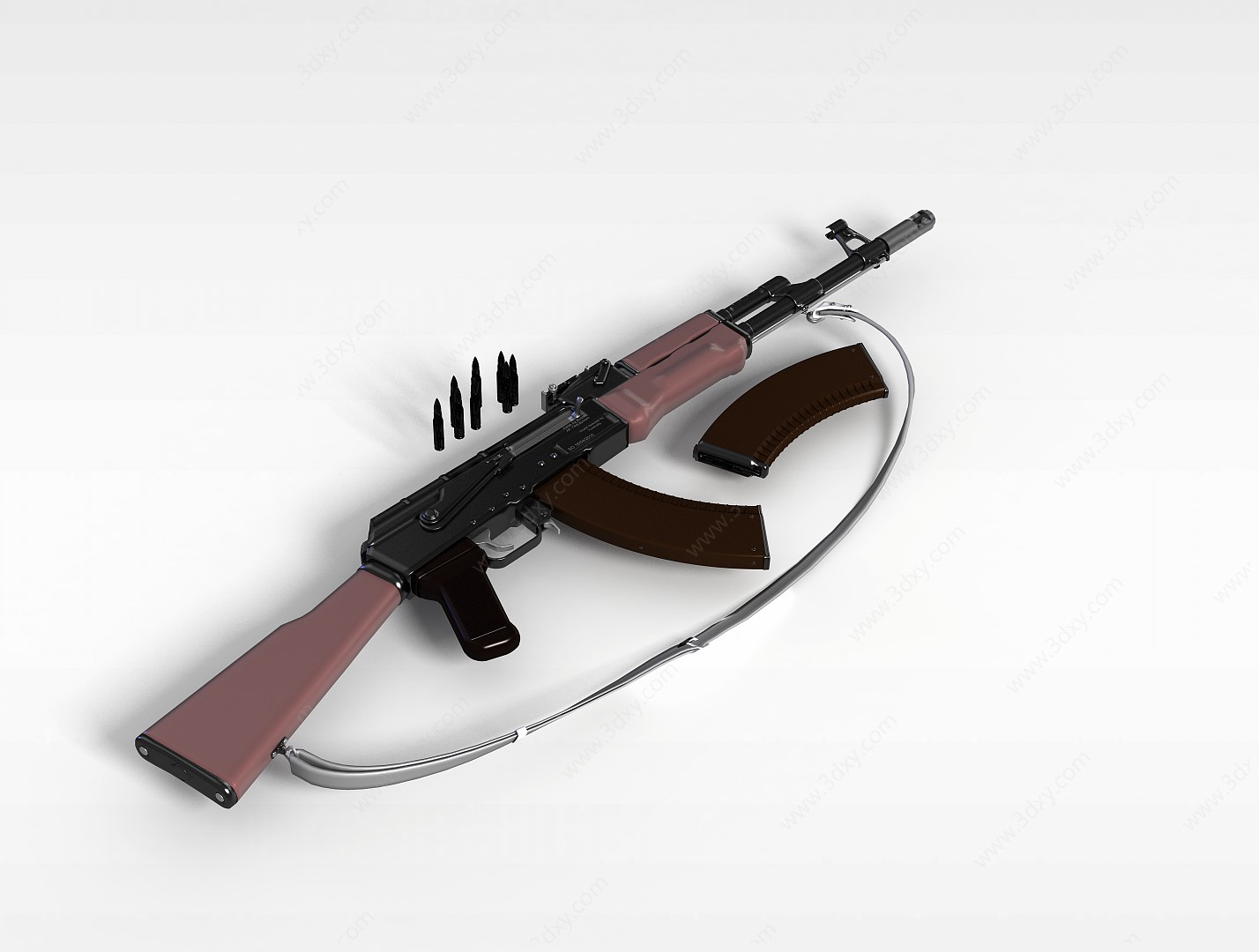 步枪3D模型