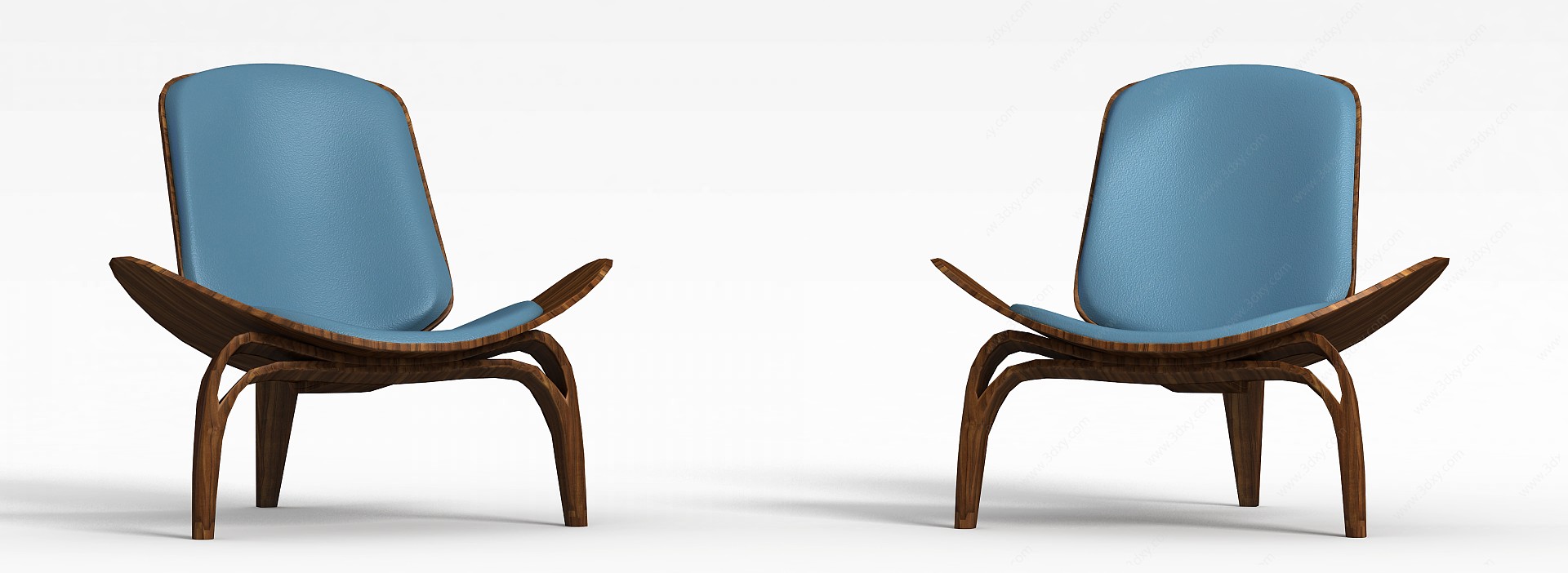 新中式休闲椅子3D模型