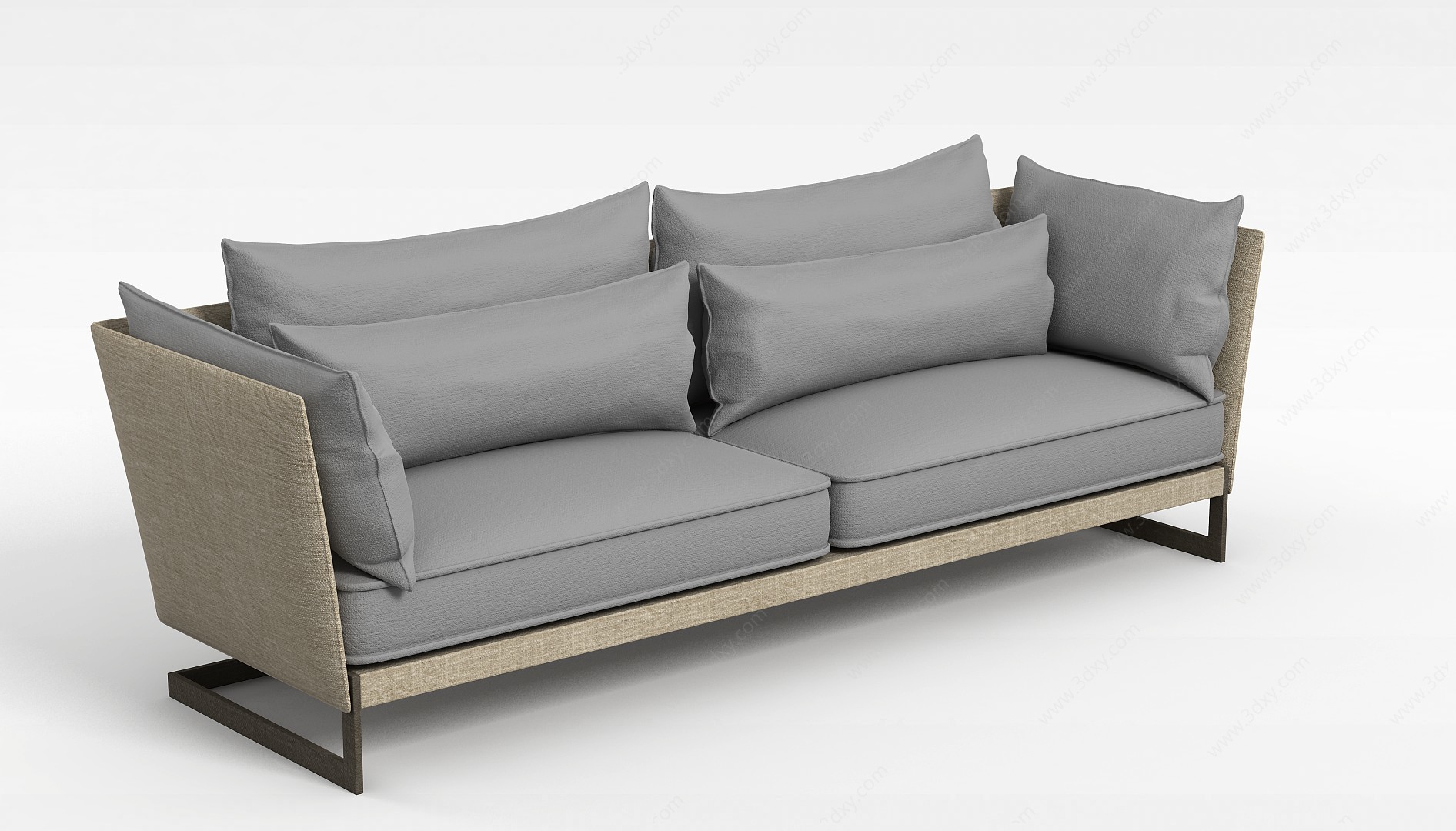 室内双人沙发3D模型