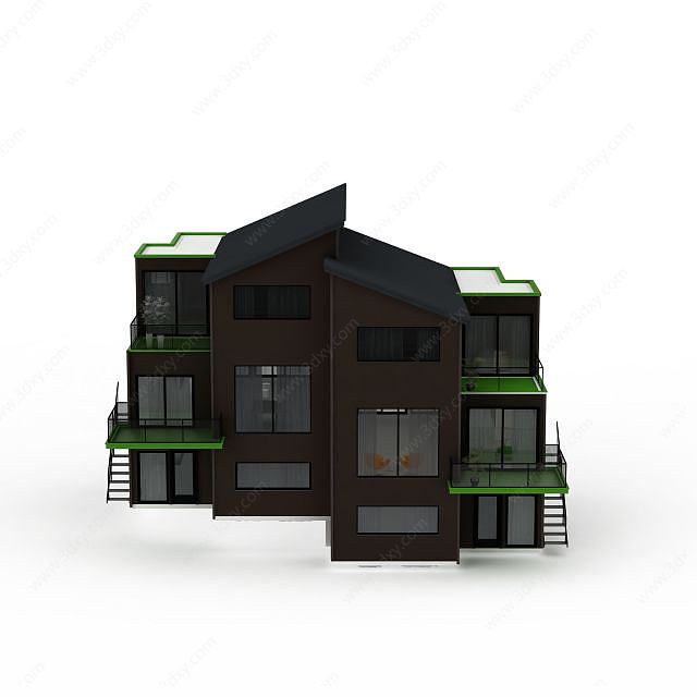 室外建筑3D模型