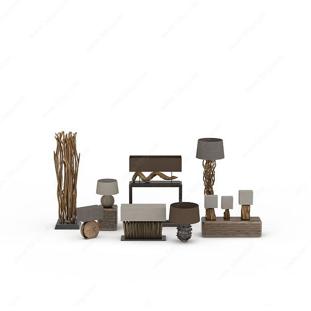 家具组合3D模型