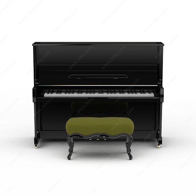 钢琴椅3D模型