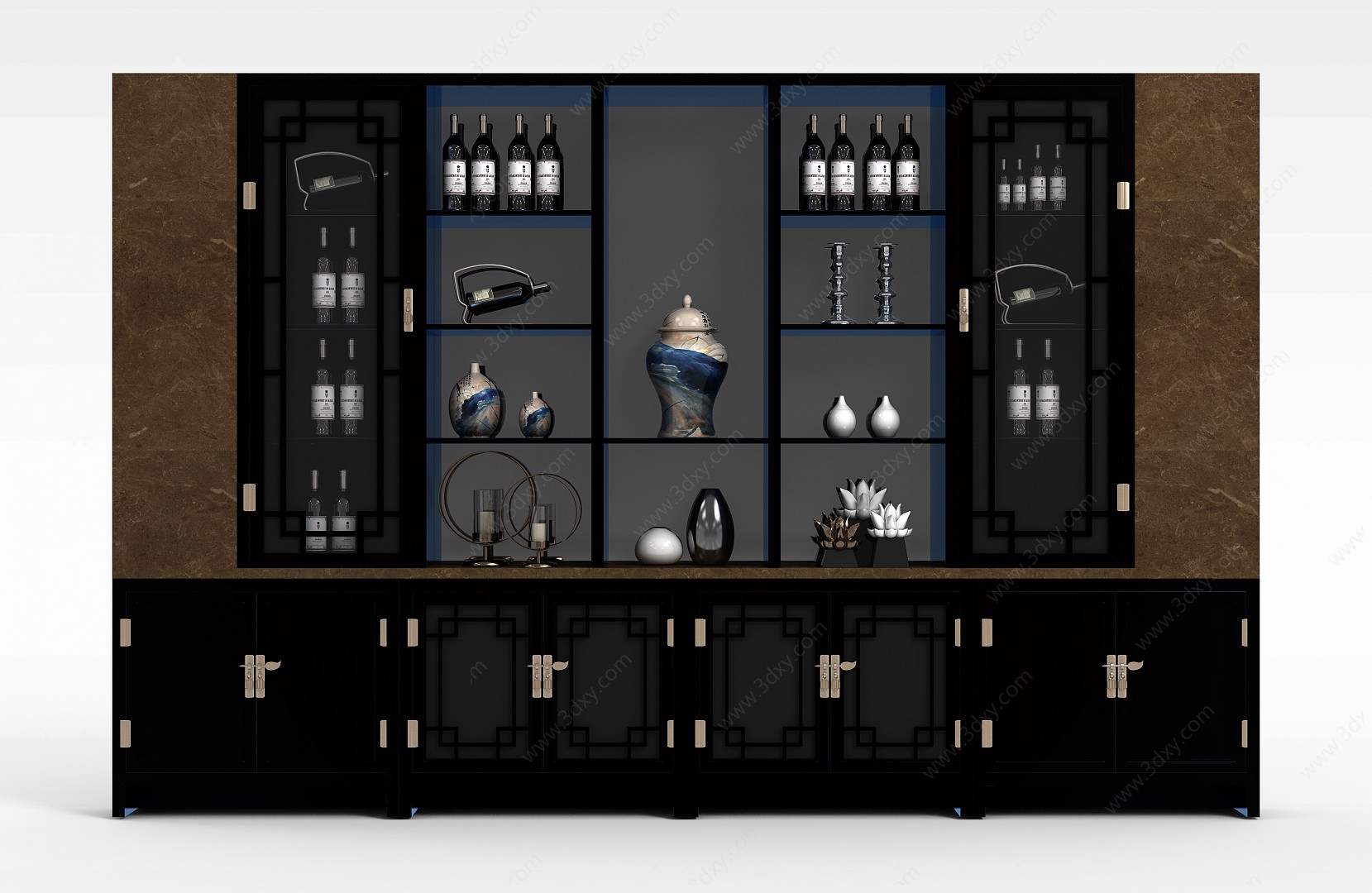红酒柜子3D模型