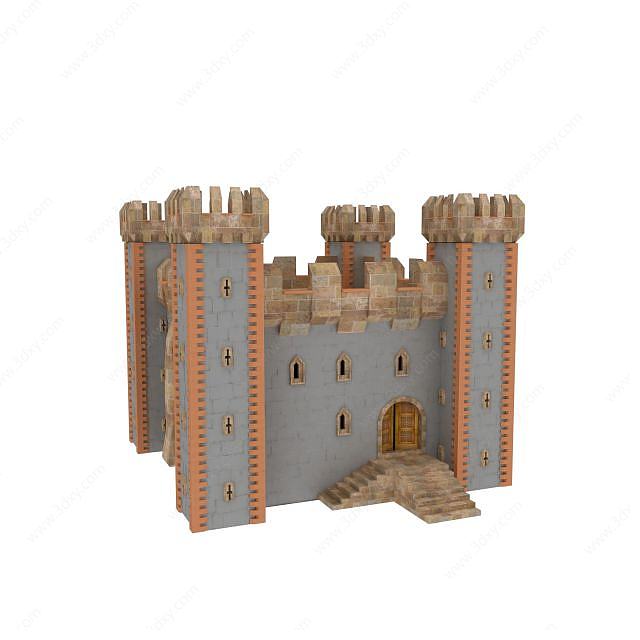 欧式建筑城堡3D模型