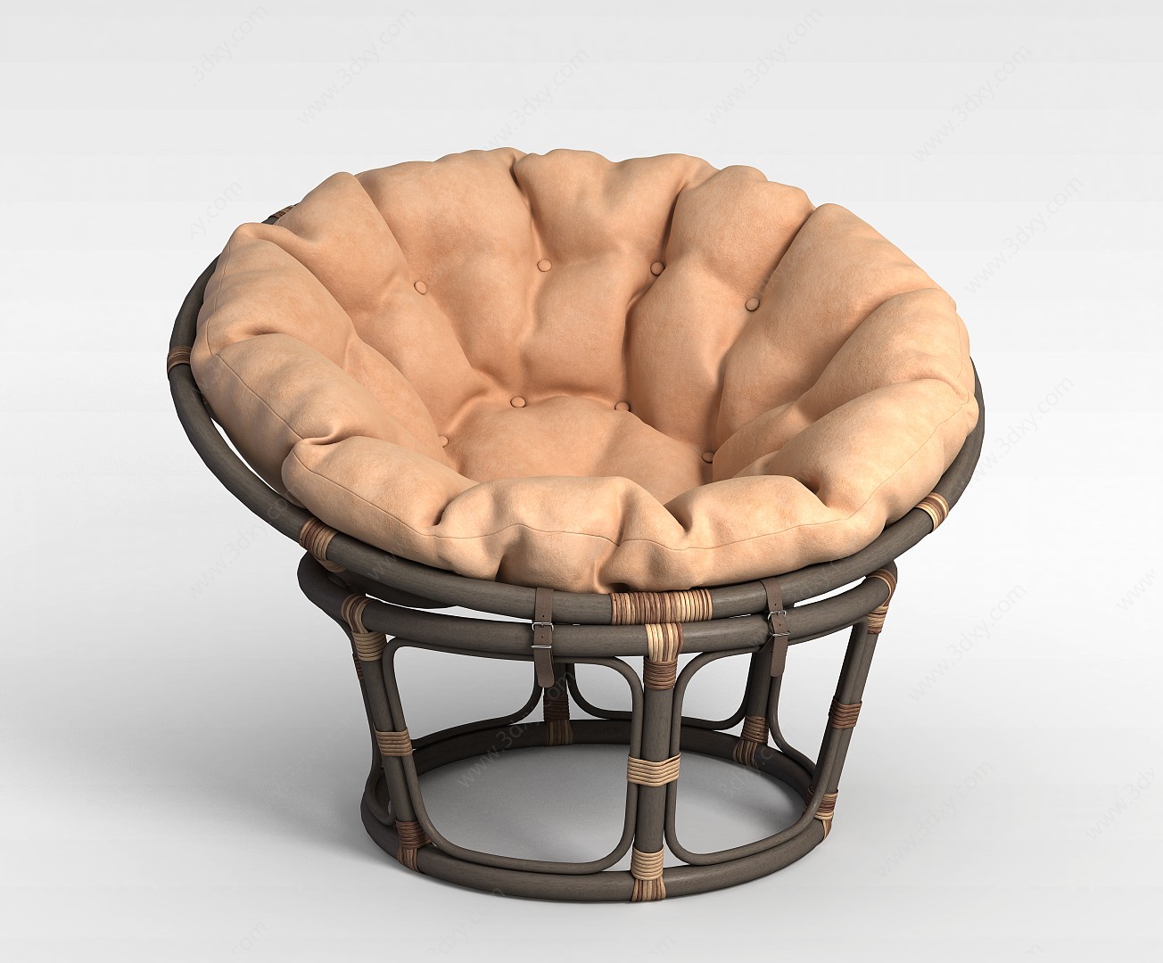 花型装饰休闲椅3D模型