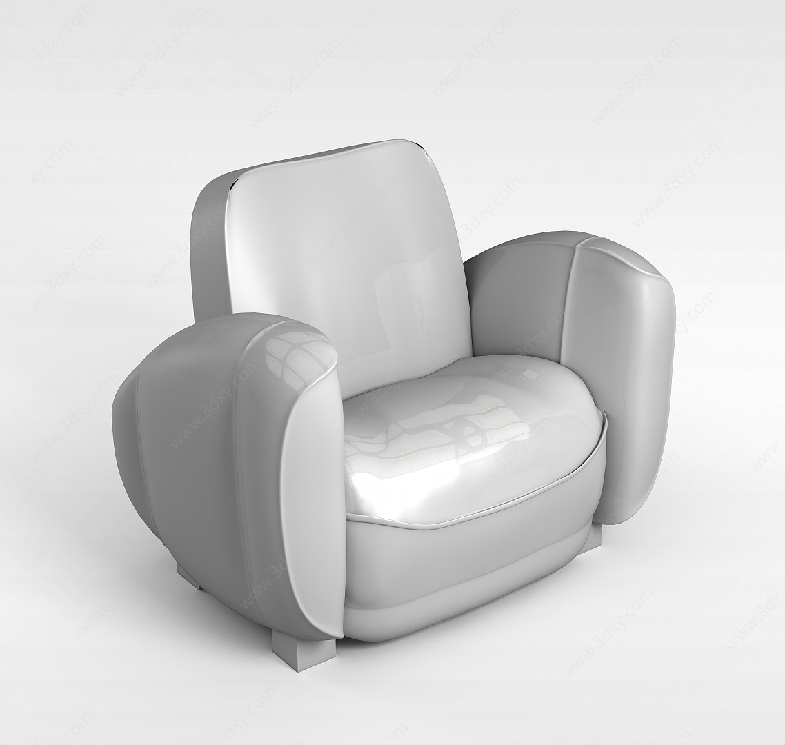 现代舒适沙发椅3D模型