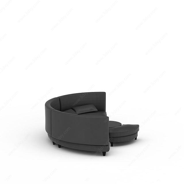 餐厅沙发3D模型