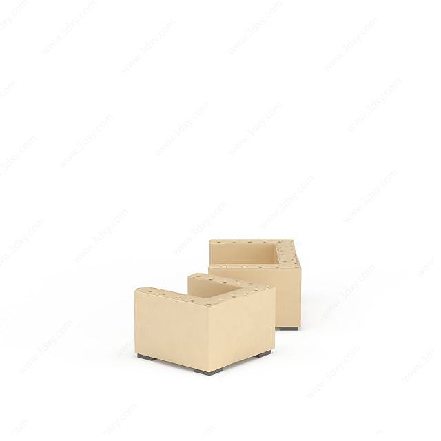 现代简约沙发椅子3D模型