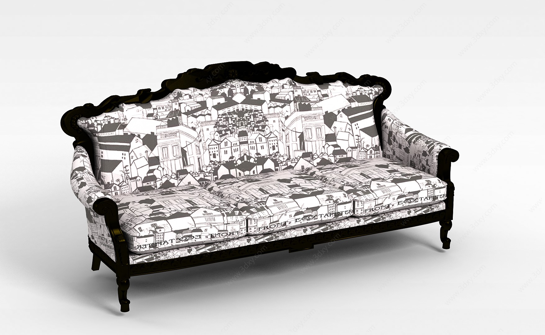 欧式风格沙发椅3D模型