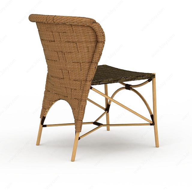 编制椅子3D模型