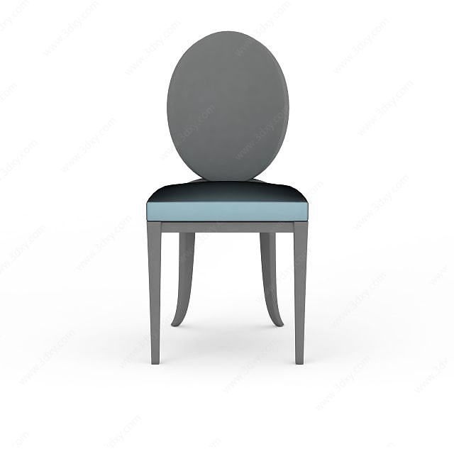 圆形靠背椅子3D模型