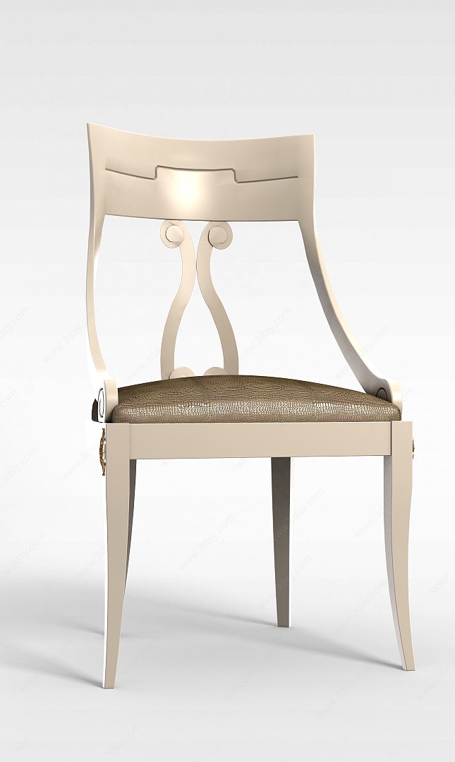 欧式简约椅子3D模型