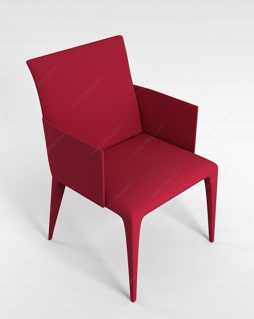 现代简洁单体椅3D模型