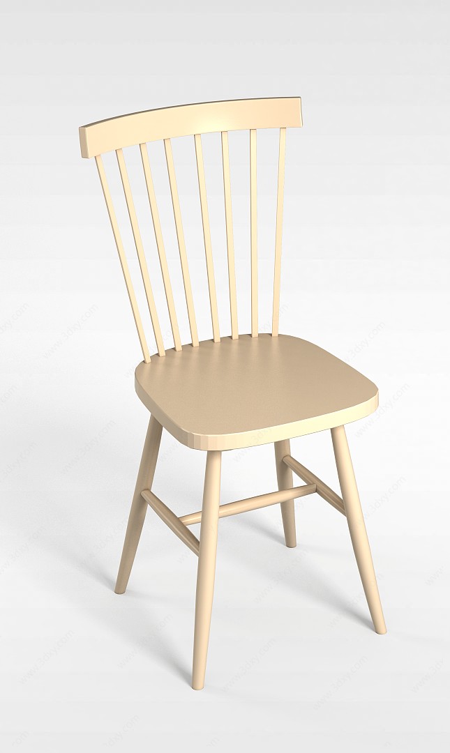 细骨靠椅3D模型