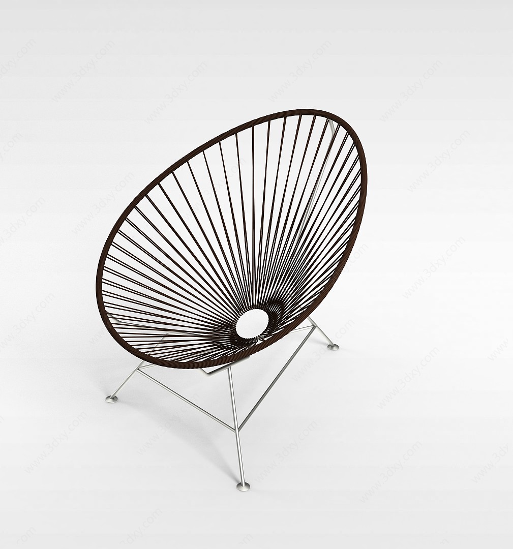 时尚慨念伞状休闲椅3D模型
