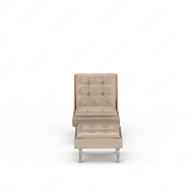 现代简约风格椅子3D模型