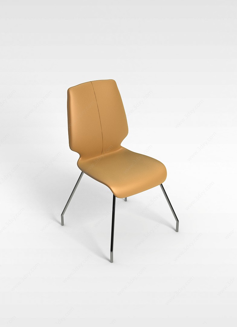 曲木餐椅3D模型