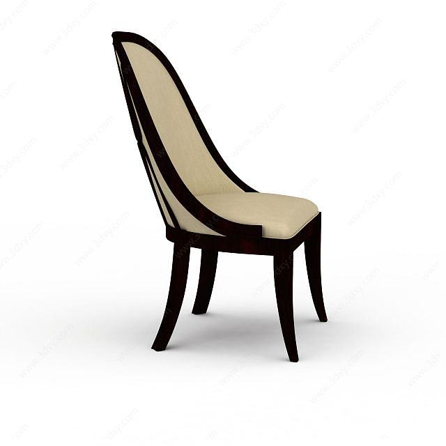 高靠背休息椅3D模型