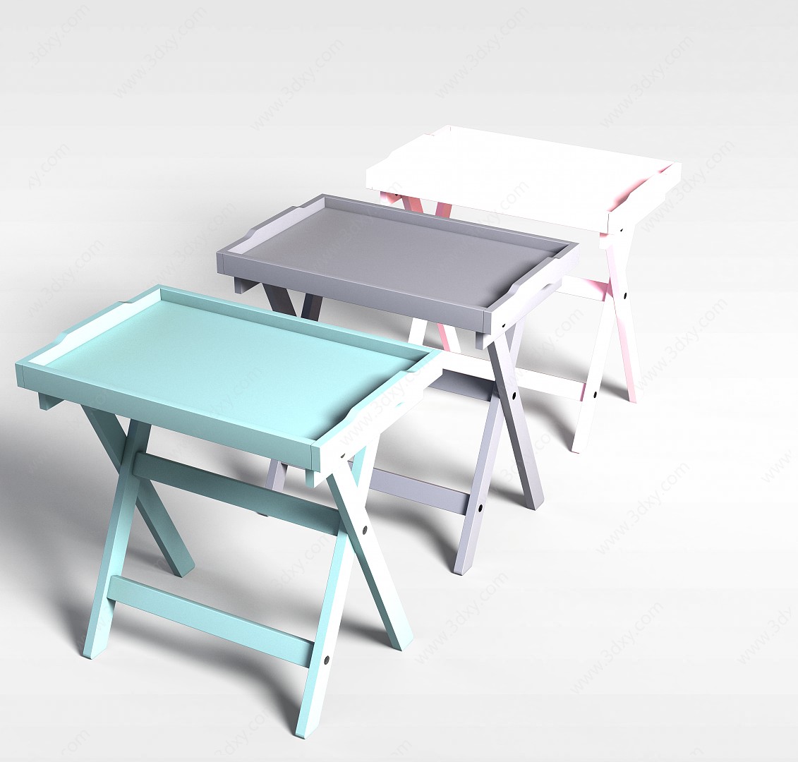 折叠桌子3D模型