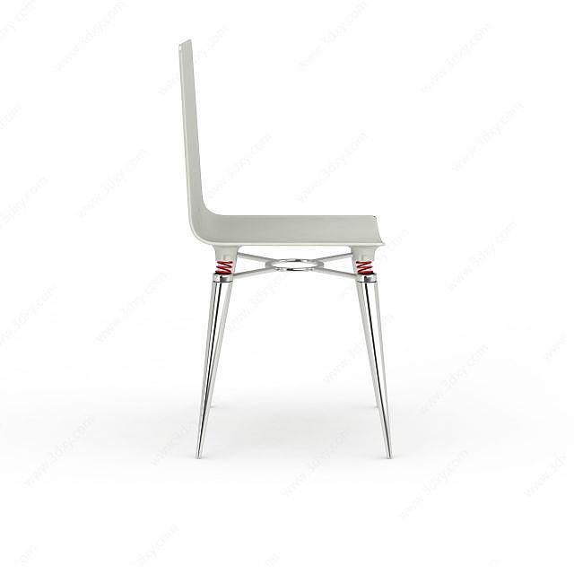 尖脚餐椅3D模型