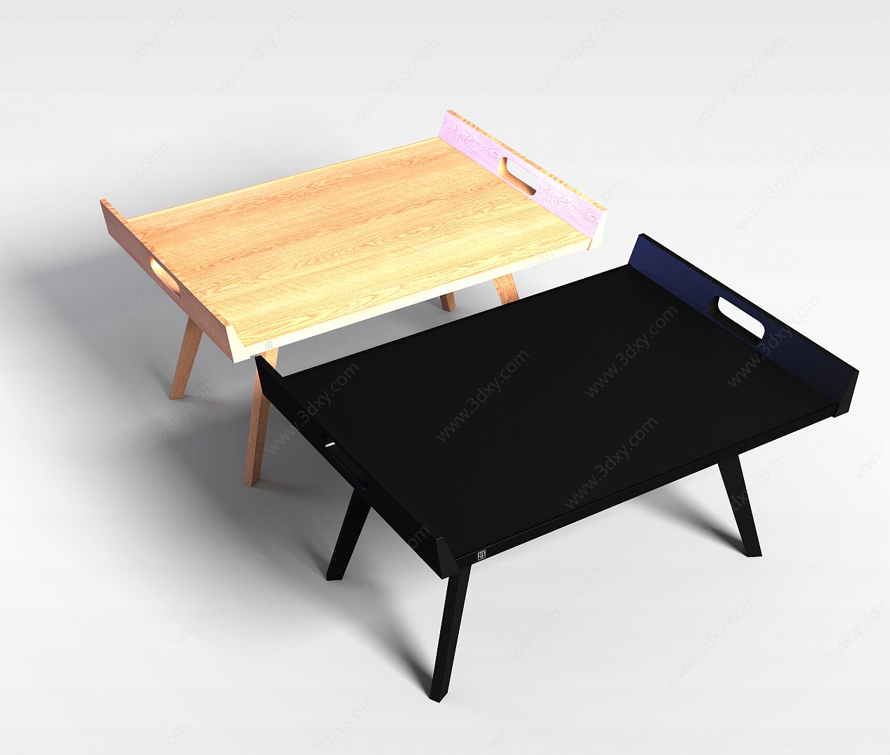 实木桌子3D模型