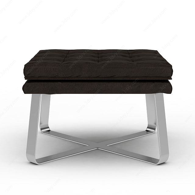 交叉沙发凳3D模型