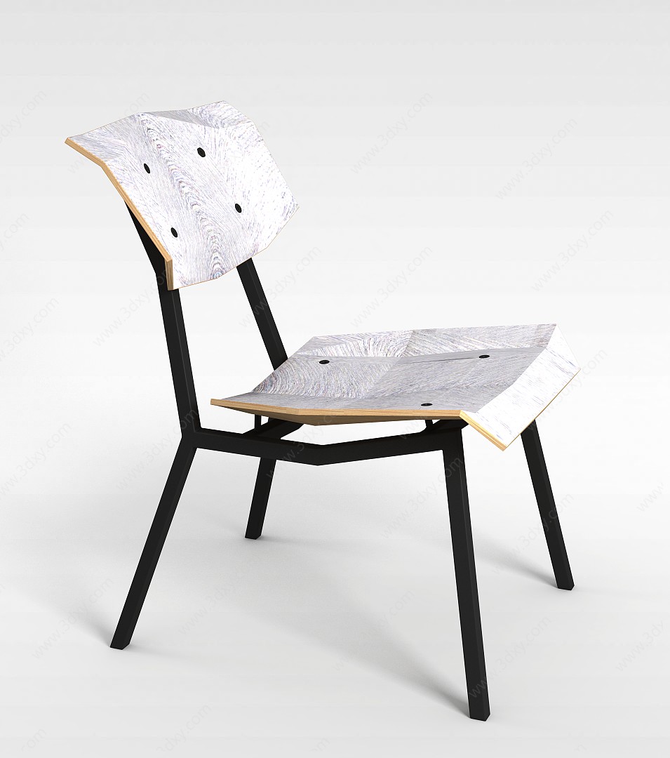 造型木椅子3D模型