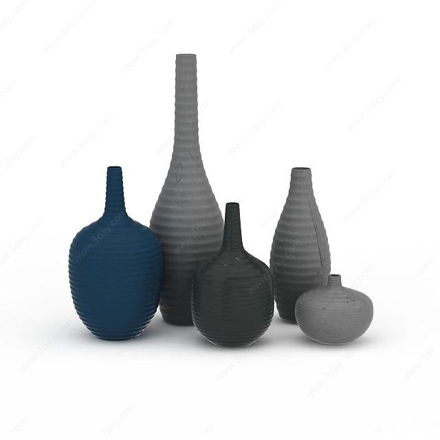 螺旋花瓶3D模型