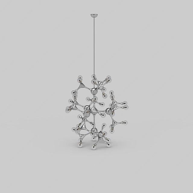 化学分子创意吊灯3D模型