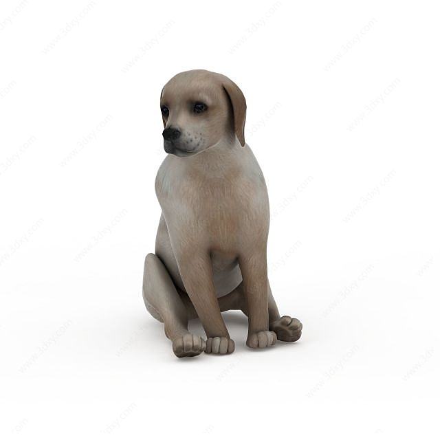动物犬3D模型