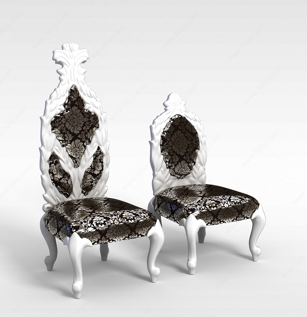 欧式风格椅子3D模型