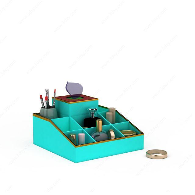化妆品收纳盒3D模型