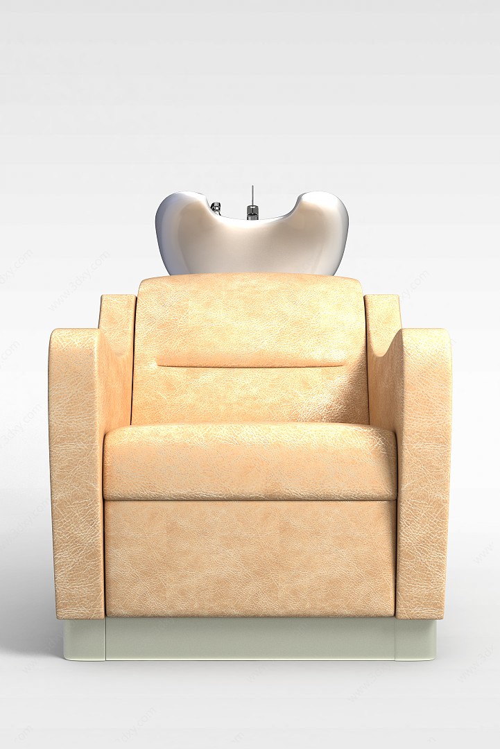 理发店躺椅3D模型