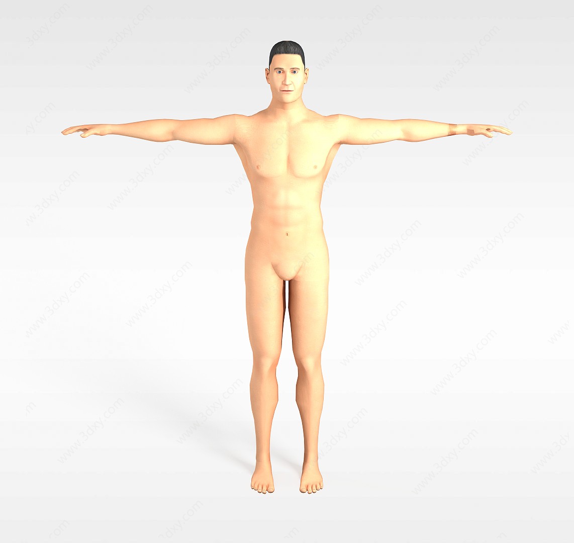 男人模特3D模型