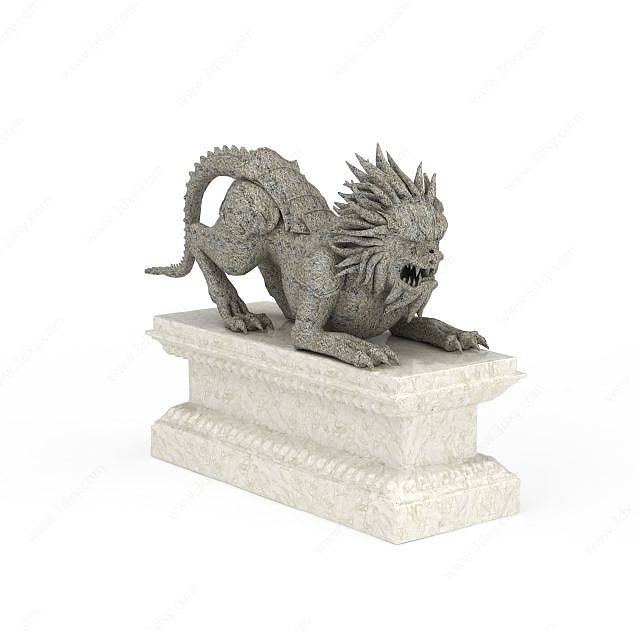 石狮子3D模型